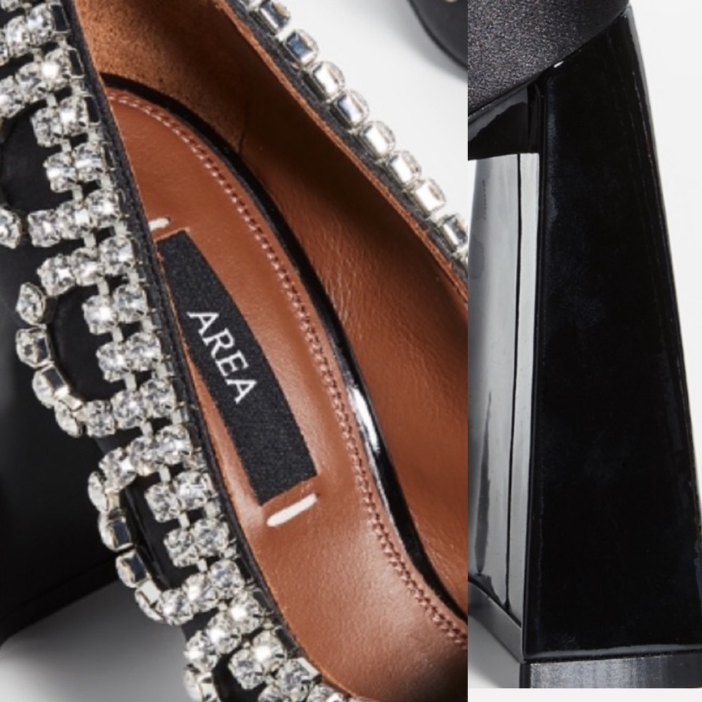 ⭐️Area Scalloped Crystal A Heel Pumps 38- - Picture 13 of 16